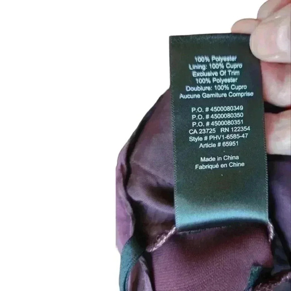 Babaton Modesto Pant Pinstripe High-waisted  Trouser Purple White Women's size 4 - Picture 9 of 12